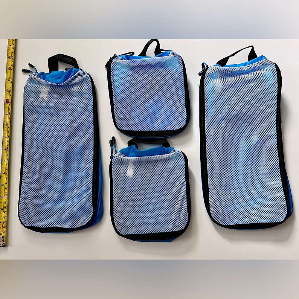 4 Blue eBags Ultralight Packing cubes